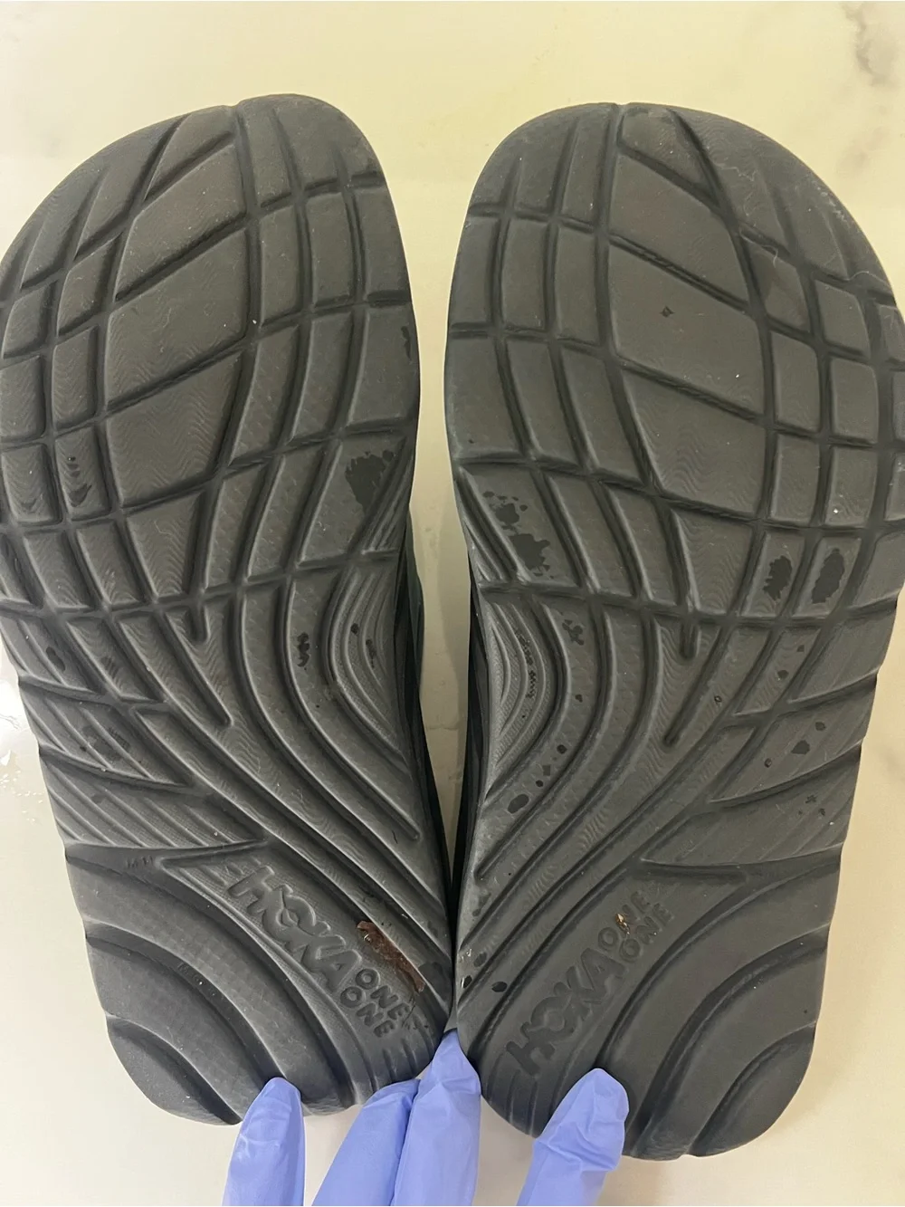 Hoka One One Teal Slide Sandals